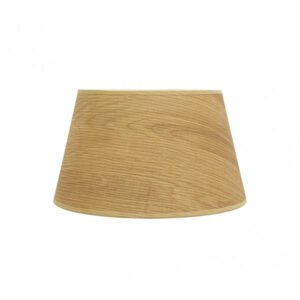 Pantalla Salma E27 Madera Clara 35dx25dx20h Conica Abierta