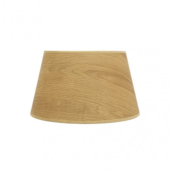 Pantalla Salma E27 Madera Clara 35dx25dx20h Conica Abierta
