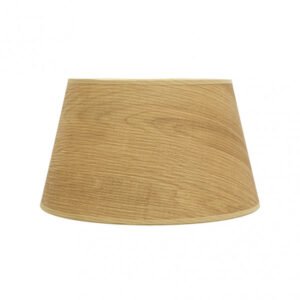 Pantalla Salma E27 Madera Clara 40dx30dx25h Conica Abierta