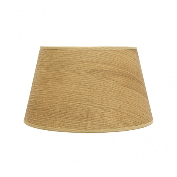 Pantalla Salma E27 Madera Clara 40dx30dx25h Conica Abierta