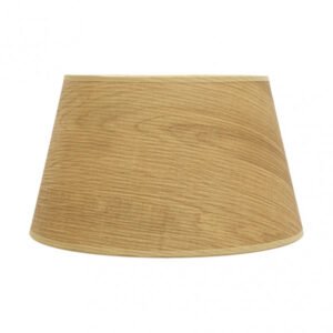 Pantalla Salma E27 Madera Clara 45dx35dx30h Conica Abierta