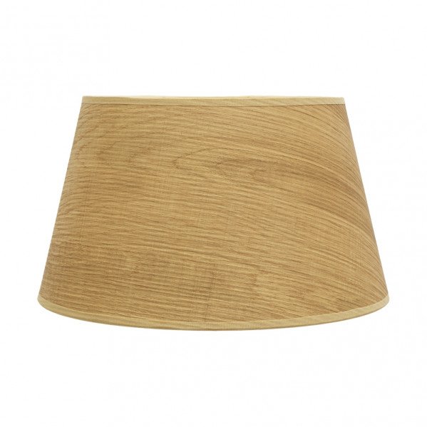 Pantalla Salma E27 Madera Clara 45dx35dx30h Conica Abierta