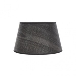 Pantalla Salma E27 Madera Negra 35dx25dx20h Conica Abierta
