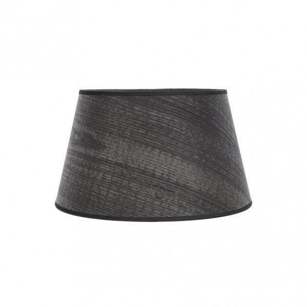 Pantalla Salma E27 Madera Negra 35dx25dx20h Conica Abierta