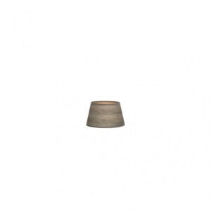 Pantalla Salma Pinza Madera Gris 10dx8dx8h Conica Abierta