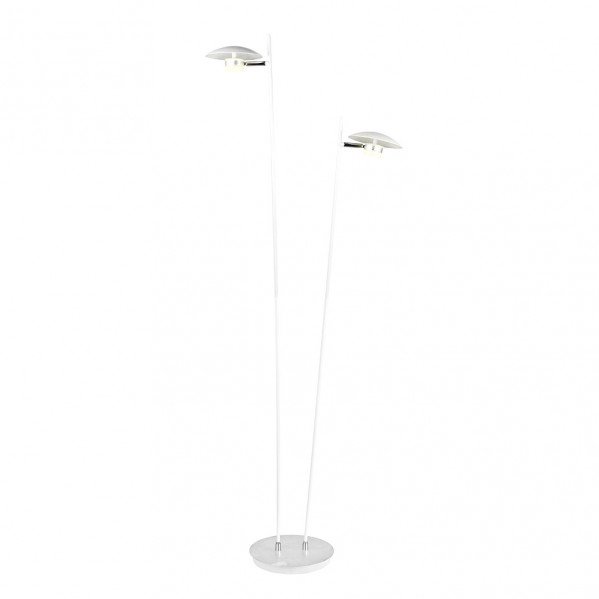 Pie Salon Ciudad Del Cabo 2l 12w 4000k Blanc/plata150x30x25 Cm 1080 Lm Dirigible Y Orientable