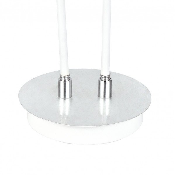 Pie Salon Ciudad Del Cabo 2l 12w 4000k Blanc/plata150x30x25 Cm 1080 Lm Dirigible Y Orientable