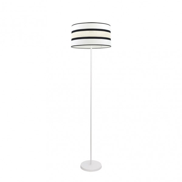 Pie Salon Karla 1xe27 Blanco/beis 149x40x40 Cm