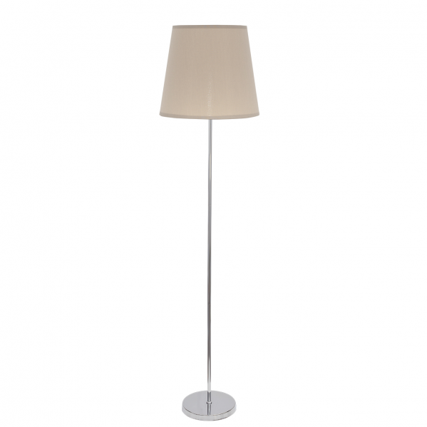 Pie Salon Maldivas 1xe27 Cromo/piedra 175x40x40 Cm