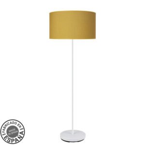 Pie Salon Moda 1xe27 Blanco/amarillo 163x40x40cm