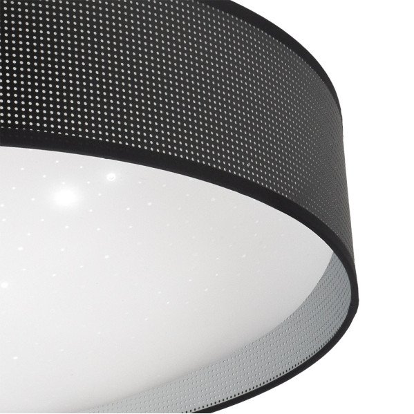 Plafon 72w Anastasia Negro/plata 5616lm 15x49x49 Cm 3000-4000-6500k