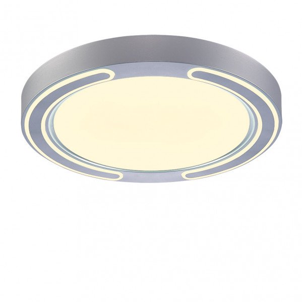 Plafon 72w Asher Plata 3000-4000-6500k 5616lm 6x50x50cm Remoto+reg.int+memoria