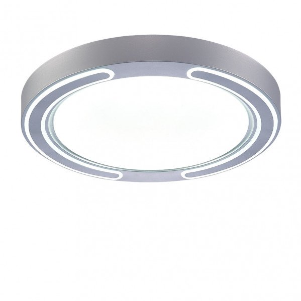 Plafon 72w Asher Plata 3000-4000-6500k 5616lm 6x50x50cm Remoto+reg.int+memoria