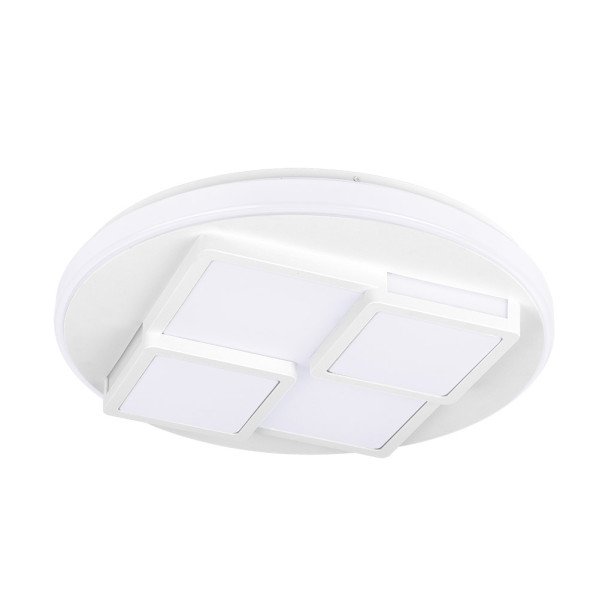 Plafon 96w Lavi 3000-4000-6500k 7488lm Blanco 8,5x49x49cm Remoto+reg.inten.+ Memoria