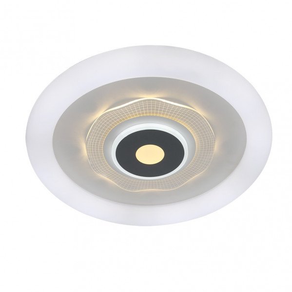 Plafon 78w 3000k, 4000k, 6500k Anthe Blanco/gris 9x50x50cm 10530Lm Regulable, Memoria y C. Remoto