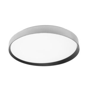 Plafon Alora 60w 3000-4200-6500k Plata/negro 8x50x50cm 5400lm C/remoto, Reg.intensidad Y Memoria