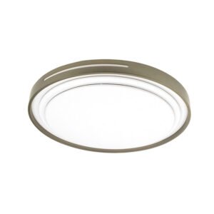 Plafon Argus 36w 3000-4000-6500k Blanco/Cuero 3528lm 7,5x39x39cm C/remoto Y Reg.intensidad