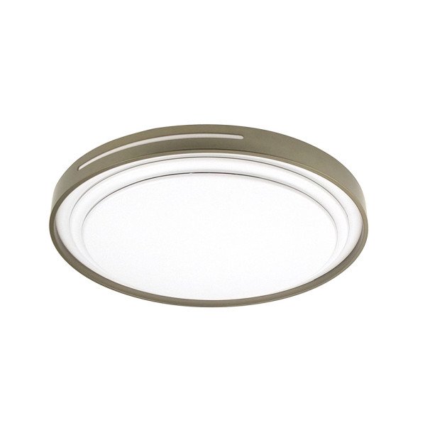 Plafon Argus 60w 3000-4000-6500k Blanco/Cuero 5880lm 8x49x49cm C/remoto Y Reg.intensidad