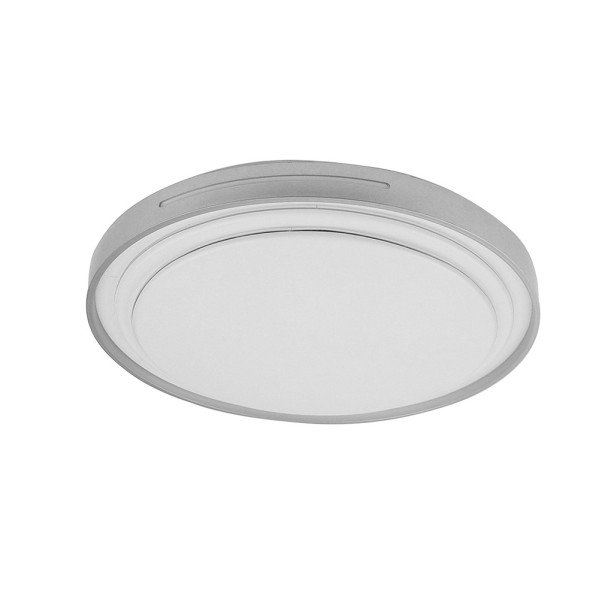 Plafon Argus 60w 3000-4000-6500k Blanco/Plata 5880lm 8x49x49cm C/remoto Y Reg.intensidad