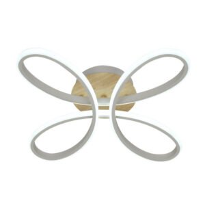 Plafon Bandeira 104w 3000-4000-6500k Blanco/haya 11440 Lm C/remoto,memoria Y Reg.intensidad 12x42,5x42,5cm
