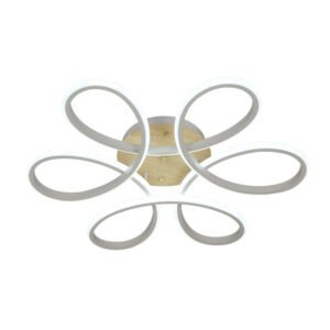 Plafon Bandeira 130w 3000-4000-6500k Blanco/haya 14300 Lm C/remoto,memoria Y Reg.intensidad 12x61x61cm