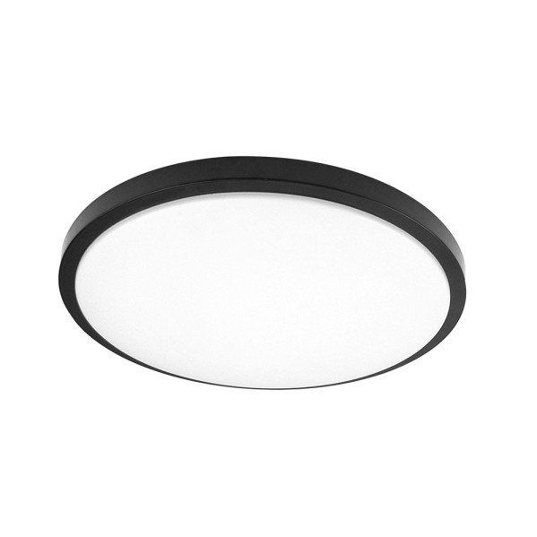 Plafon Kirat 36w 3000-4000-6500k Blanco/Negro 3528lm 7,5x39x39cm C/remoto Y Reg.intensidad