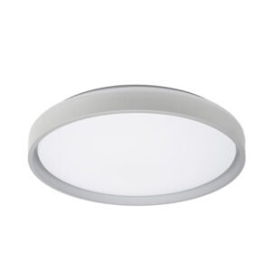 Plafon Morgan 60w 3000-4200-6500k Blanco/plata 7,5x50x50cm 5400lm C/remoto y Reg.intensidad
