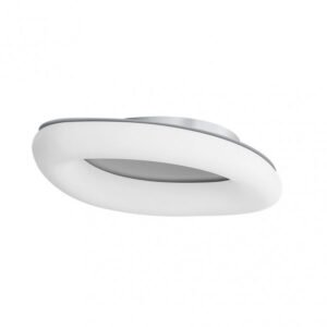 Plafon Paris 60w 3000-4000-6500k Blanco/plata 5100 Lm 12x73x47 Cm C/remoto, Memoria Y Reg.Intensidad