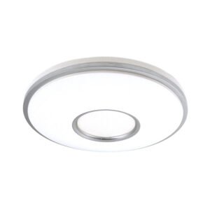 Plafon Perote 36w 3000-4000-6500k Blanco/Plata 3528lm 7,5x39x39cm C/remoto Y Reg.intensidad