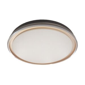 Plafon Picola 60w 3000-4200-6500k Negro/oro 7x50x50cm 5400lm C/remoto