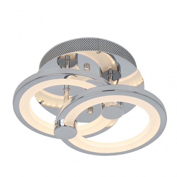 Plafon Sydney 32w 3000-4000-6500k Cromo 14x30x20 Cm 4160 Lm Regulable,memoria Y C.remoto