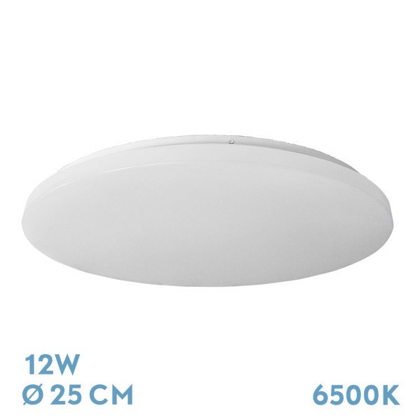 Plafon Tadeo 12w 6500k Blanco 5,5x25x25cm 1180lm