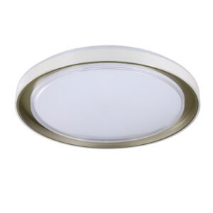 Plafon Tengri 72w 3000-4000-6000k Blanco/Plata 40d Reg.in 6480lm C/remoto