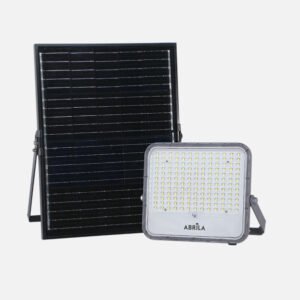 Proyector Solar Ferrol 200w 6500k Gris 2900lm Ip65 Cable 2m C/mando (24,5x27,5x5)(39x37,5x1,7)cm