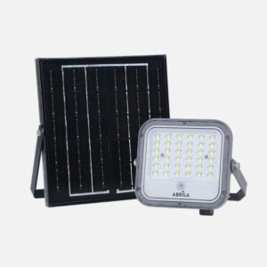 Proyector Solar Ferrol 50w 6500k Gris 890lm Ip65 Cable 2m C/mando (14x15x4)(21x20x1,7)cm
