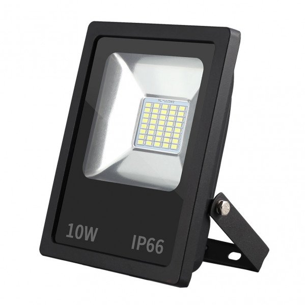 Proyector Led Smd Dacita 10w 6500k Negro 900lm 120º Ip66 13,5x11,5x4 Cm