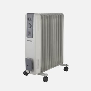 Radiador Aceite Acebuche 2500w Gris 3pot.11elementos, Antivuelco.termost.ajustsble.protección.seguridad 54,5x44x24cm