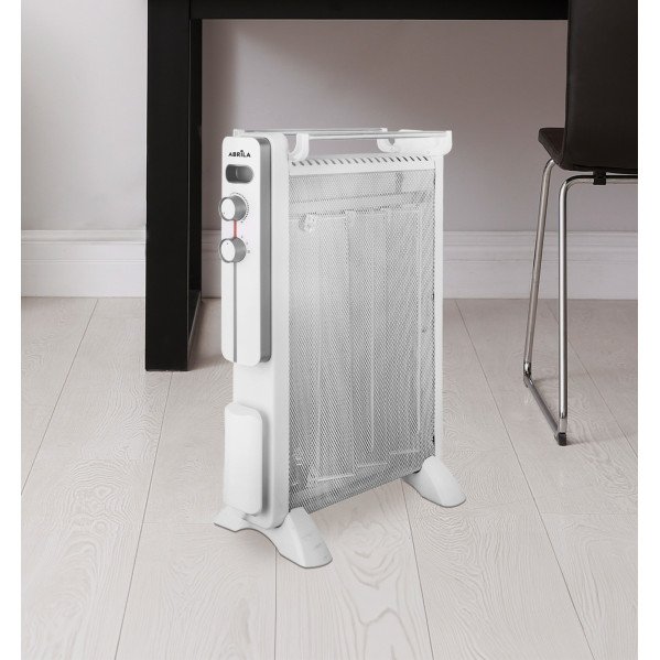 Radiador Mica Caicos 1500w 3 Elem Blanco/gris 3potencias Prot. Sob. Calent. Antivuelco 63,5x45x21 Cm