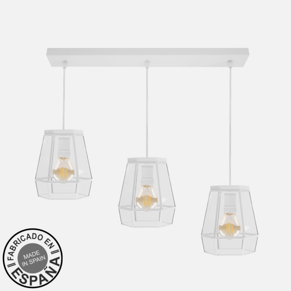 Regleta Guia 3xe27 Blanco Regx64x15 Cm
