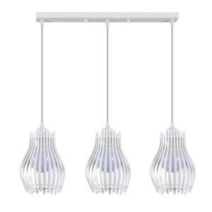Regleta Ragusa Blanca 3xe27 Regx64x16cm