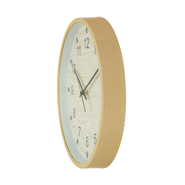 Reloj De Pared Kiwi Madera 35d Mov.continuo