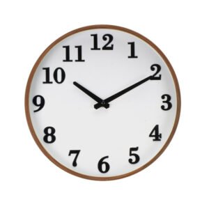 Reloj De Pared Lisbon Madera Osc/blan 30d Mov.cont