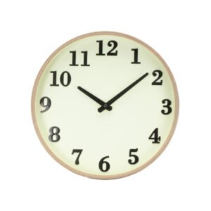 Reloj De Pared Lisbon Madera/vainilla 30d Mov.cont