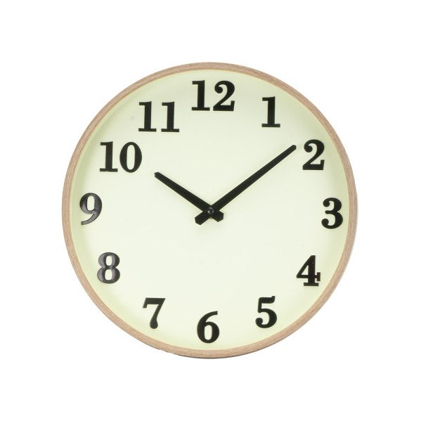 Reloj De Pared Lisbon Madera/vainilla 30d Mov.cont
