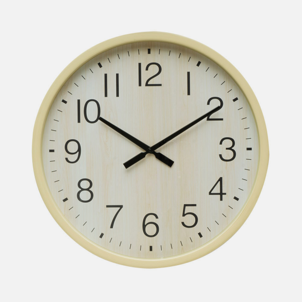 Reloj De Pared Manilva Haya 55x55x4 Cm Movimiento Continuo