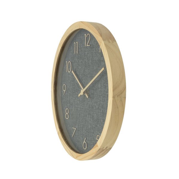 Reloj De Pared Rosellon Haya/gris 40x40x4,5cm Mov Continuo