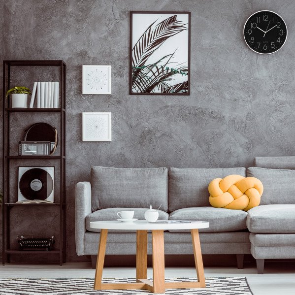 Reloj De Pared Tiempo Blanco-negro 30d Movimiento Continuo