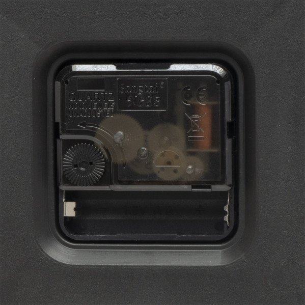 Reloj De Pared Tiempo Negro 30d Mov.continuo