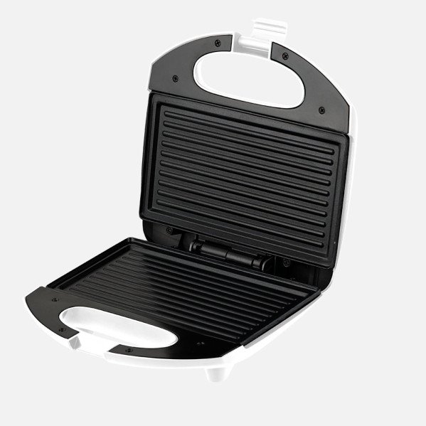 Sandwichera Rabino 750w Blanco/acero Antiadh.luz Indicad Placa 21x12cm Grill.tact.frio 10x21,5x20,5cm