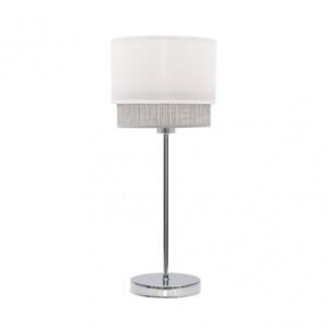 Sobre Mesa Kenya 1xe14 Blanco/gris 45x18x18 Cm